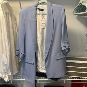 Zara Oversized Blue Blazer